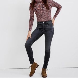Madewell Mid Rise Skinny Skinny Faded Grey Jeans